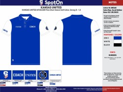 Kansas United Short Sleeve Polo (COACH SHIRTS)