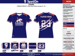 Womens V Neck Jersey Blue