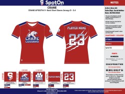 Womens V Neck Jersey Red