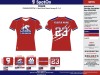 Womens V Neck Jersey Red