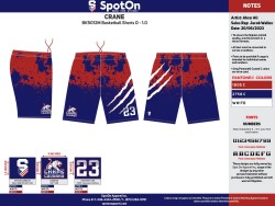 Mens Shorts Blue-Red without pockets