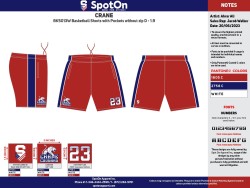 Womens Shorts Red with pockets