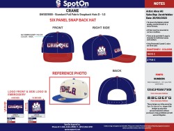 Standard Full Fabric Snapback Hats Blue-Red
