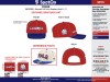 Standard Full Fabric Snapback Hats Red-Blue