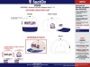 Standard Full Fabric Snapback Hats White-Blue